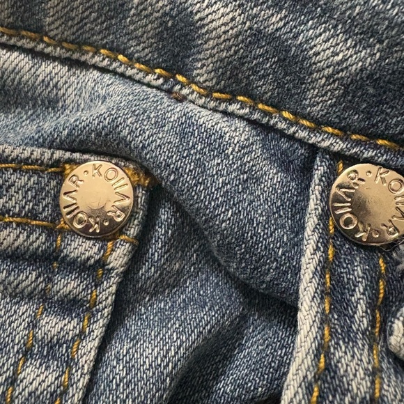 Men’s Kollar Destroyed Knee Skinny Jeans. Size 30. Mid Wash - Picture 10 of 14